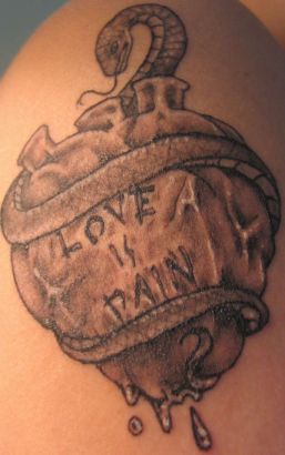 Love Is Pain Tattoo